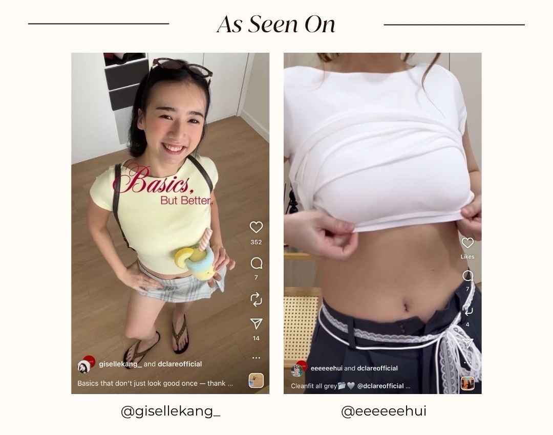 Original As Seen On photographs of Padded Chic Baby Tee shared by giselekang_ and eeeeeehui