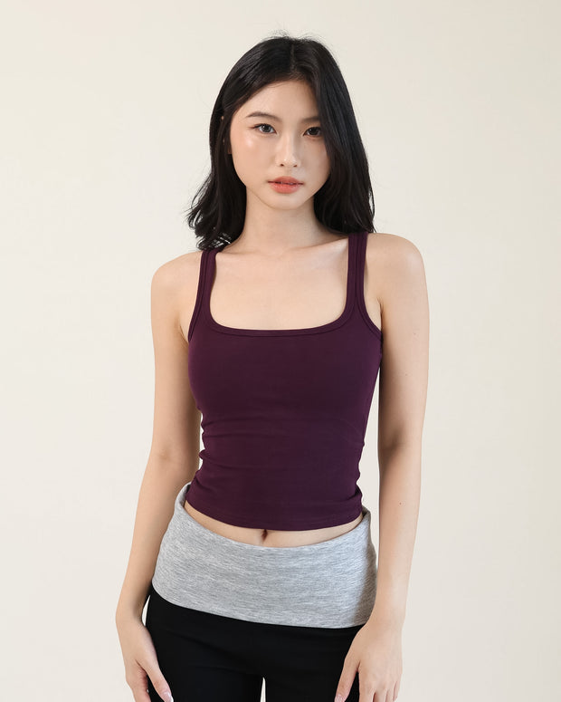 U-Neck Padded Tank Top