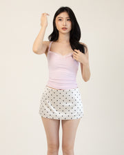 Satin Polka Skort