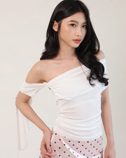 French Drape Off-shoulder