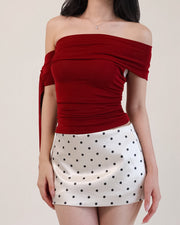 French Drape Off-shoulder