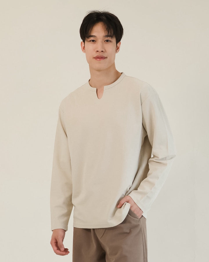 Chill Oversized Long Sleeves in Khaki