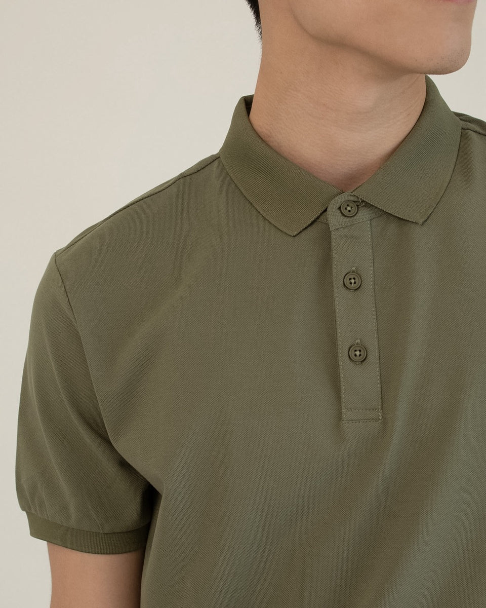 Signature Work Polo — garment detail