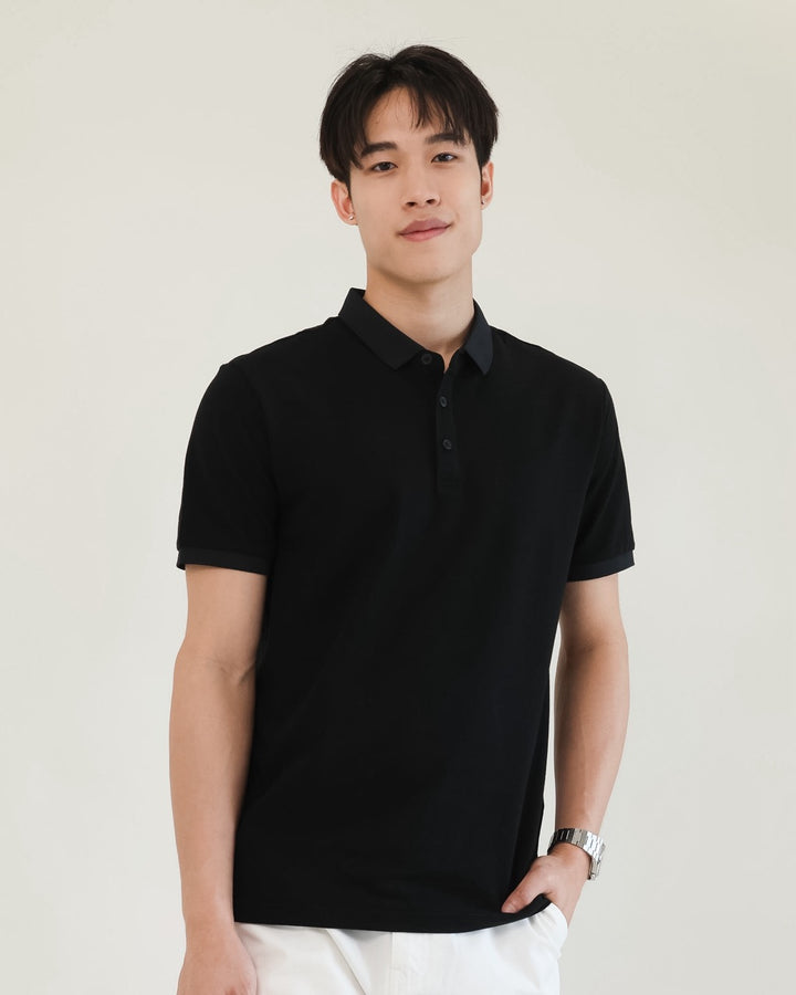 Signature Work Polo in Black