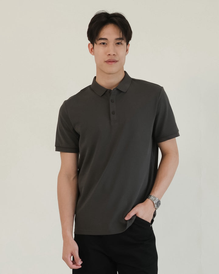Signature Work Polo in Grey