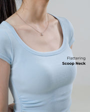 Sculpted Scoop Neck T