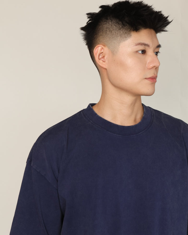Acid Washed Oversized T in Blue