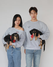Dachshund Off-shoulder Sweater