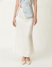 Flowy Satin Skirt