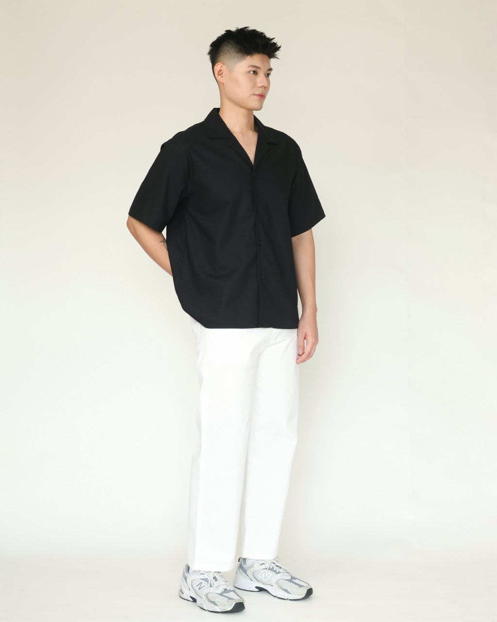 All-Smart Long Pants styled with a short-sleeve shirt