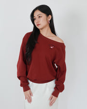 Dachshund Off-shoulder Sweater