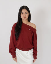 Dachshund Off-shoulder Sweater