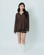 Meltstripe Long Sleeve Polo