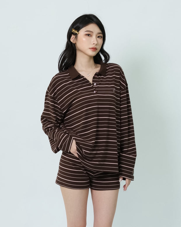 Meltstripe Long Sleeve Polo
