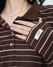 Meltstripe Long Sleeve Polo