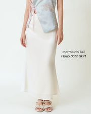 Flowy Satin Skirt
