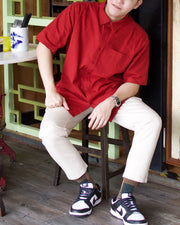 Short Sleeve Cotton Shirt