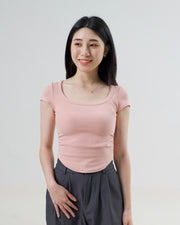 Sculpted Scoop Neck T