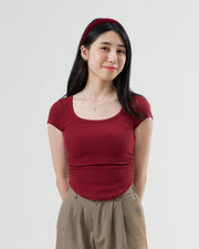 Sculpted Scoop Neck T
