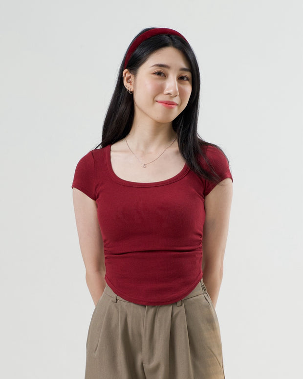 Sculpted Scoop Neck T