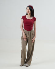 Sculpted Scoop Neck T
