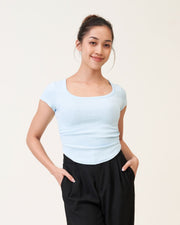 Sculpted Scoop Neck T