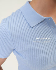 Cleanfit Ribbed Polo