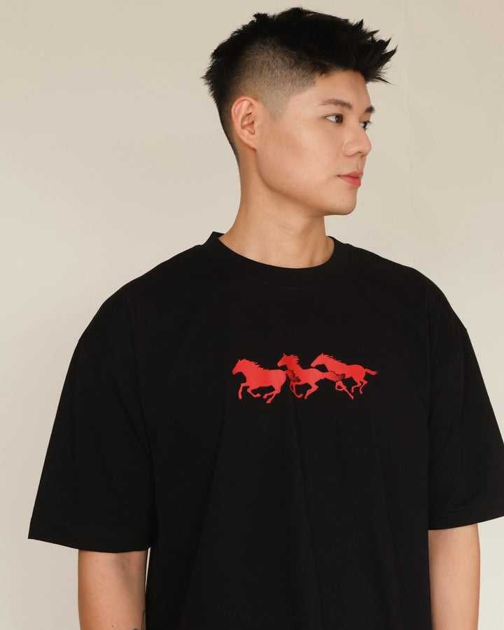 Chasing Dreams Oversized T in Black