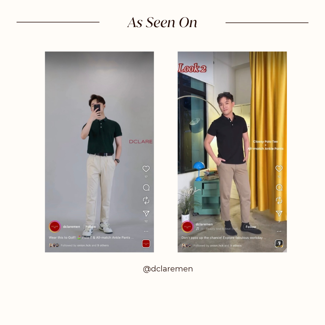 As Seen On: All-match Ankle Pants styled with polo tees, from @dclaremen