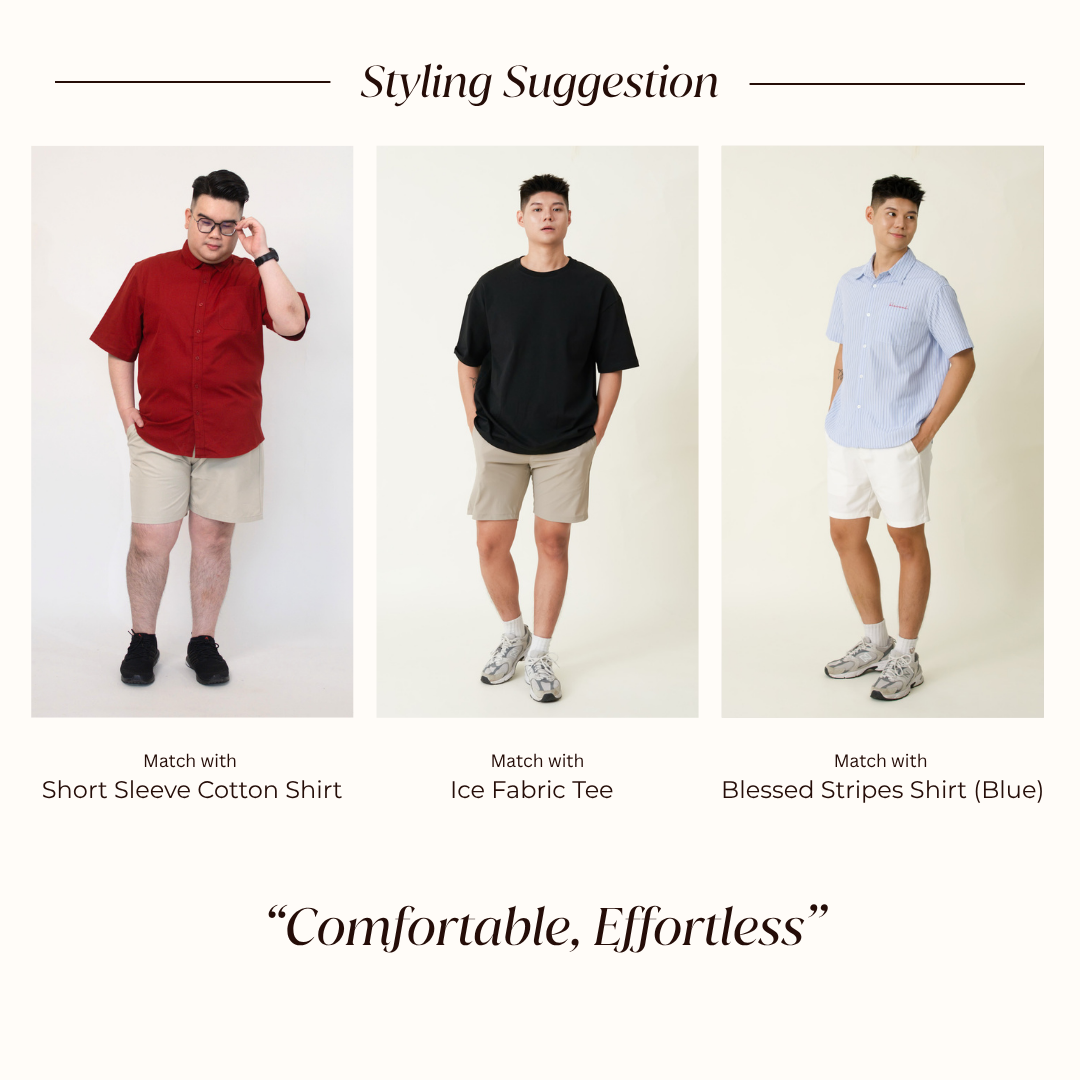 Holiday Short Pants styled with three different tops
