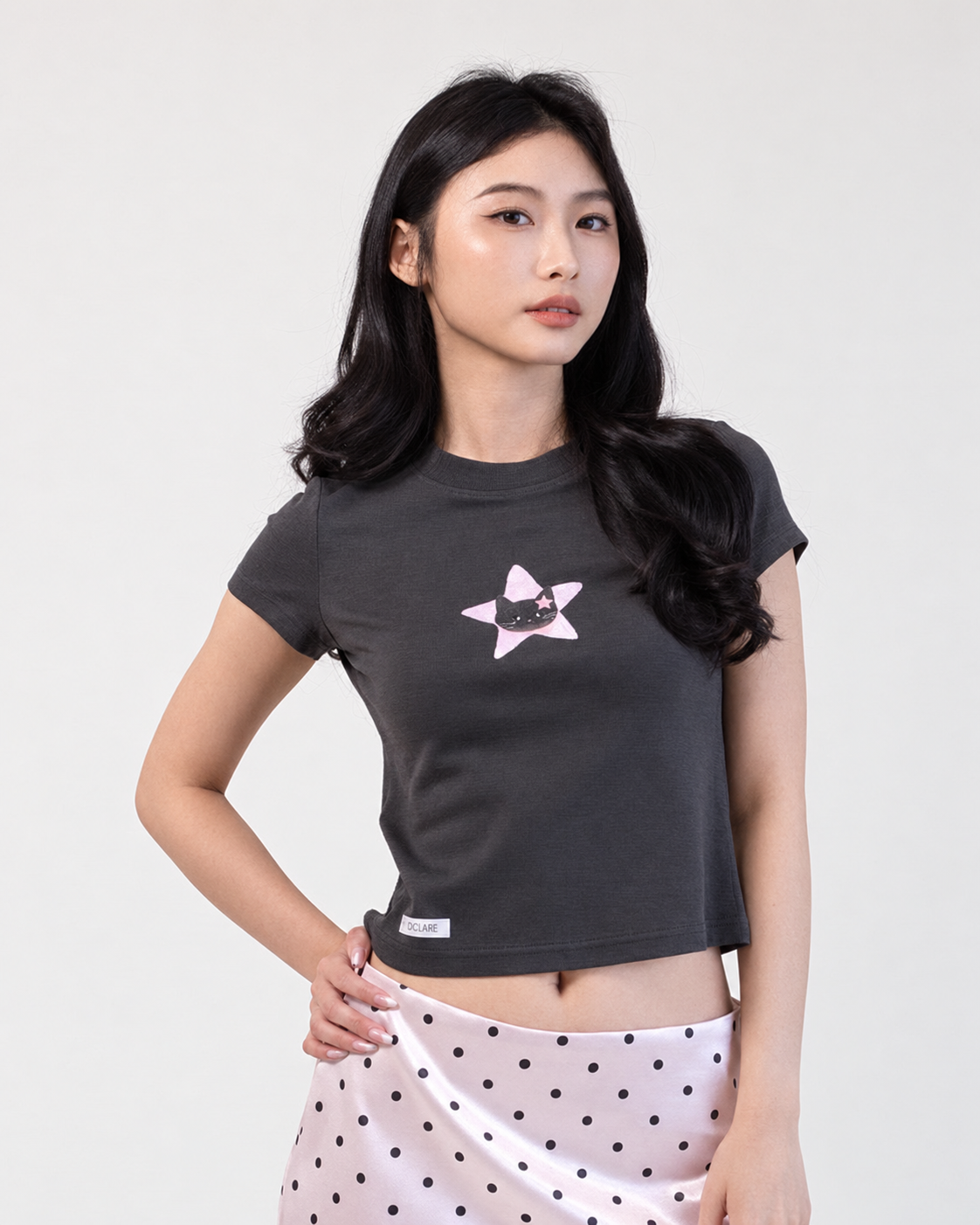 Kittie Baby Tee restored original photograph