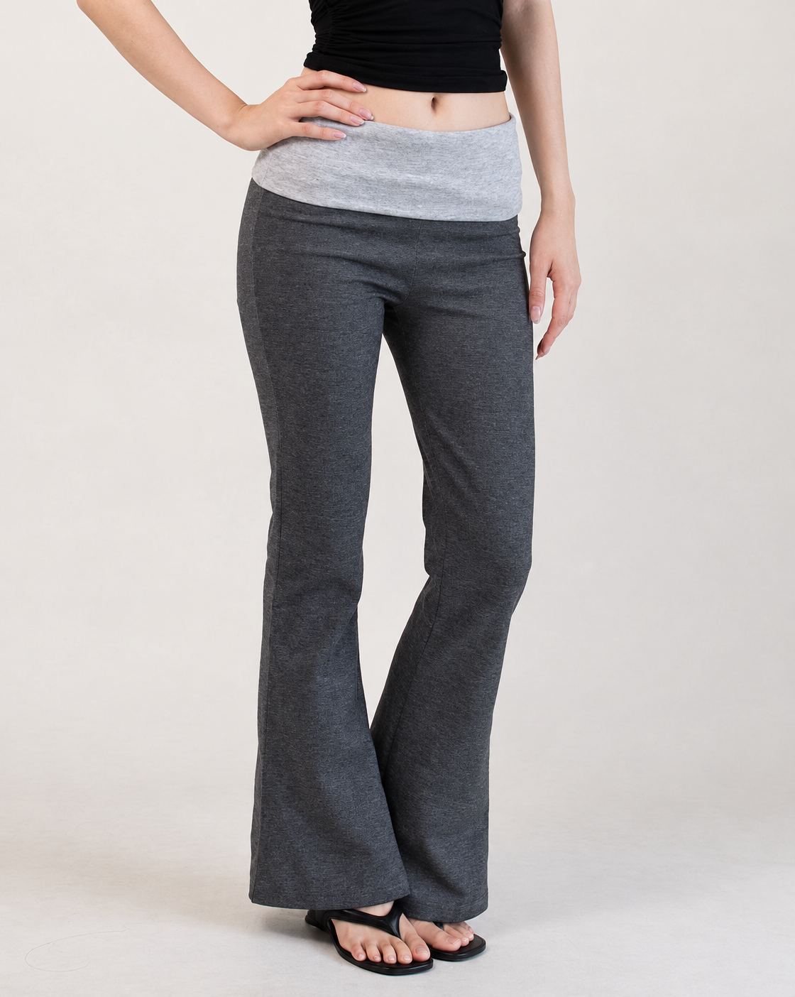 Midi Flare Pants restored original photograph
