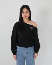 Dachshund Off-shoulder Sweater