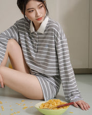 Meltstripe Long Sleeve Polo