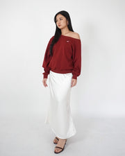 Dachshund Off-shoulder Sweater