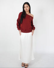 Flowy Satin Skirt