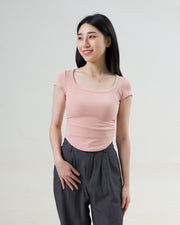 Sculpted Scoop Neck T