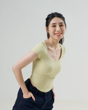 Sculpted Scoop Neck T