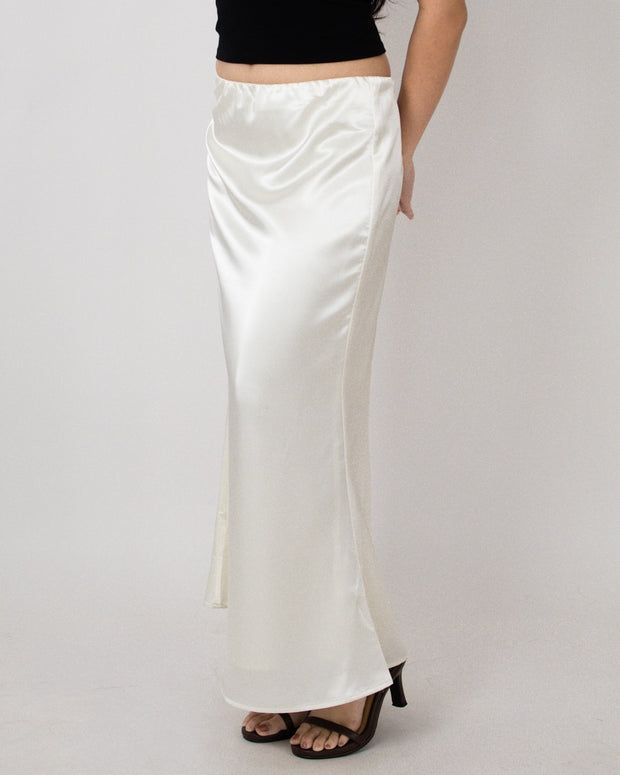 Flowy Satin Skirt