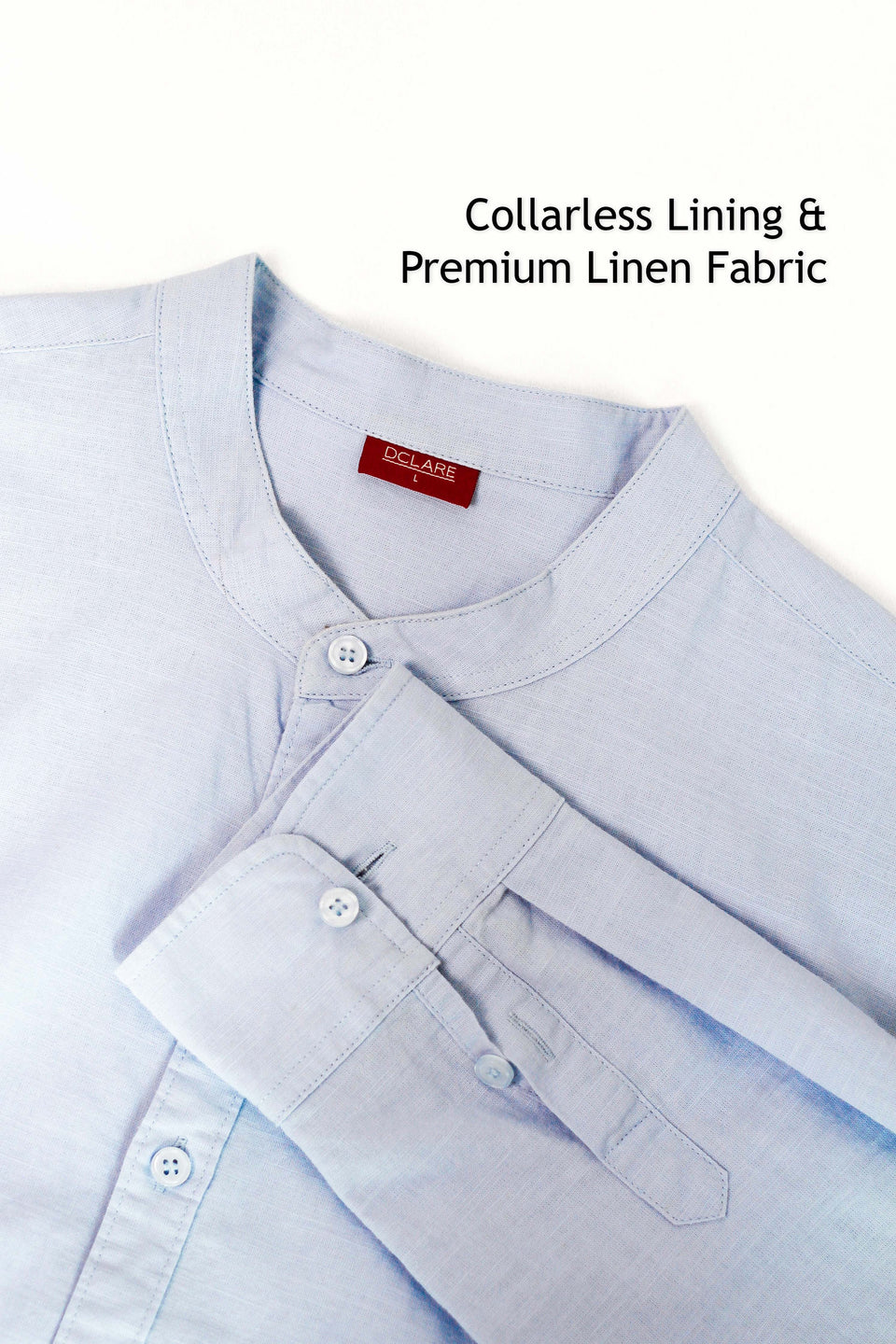 Men's Linen shirt — garment detail