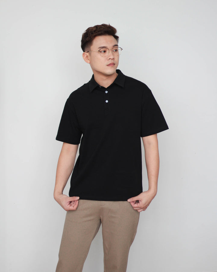 Premium Polo T in Black