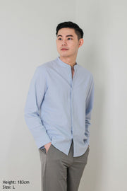 Men's Linen Shirt, Model wears Size L, 183cm